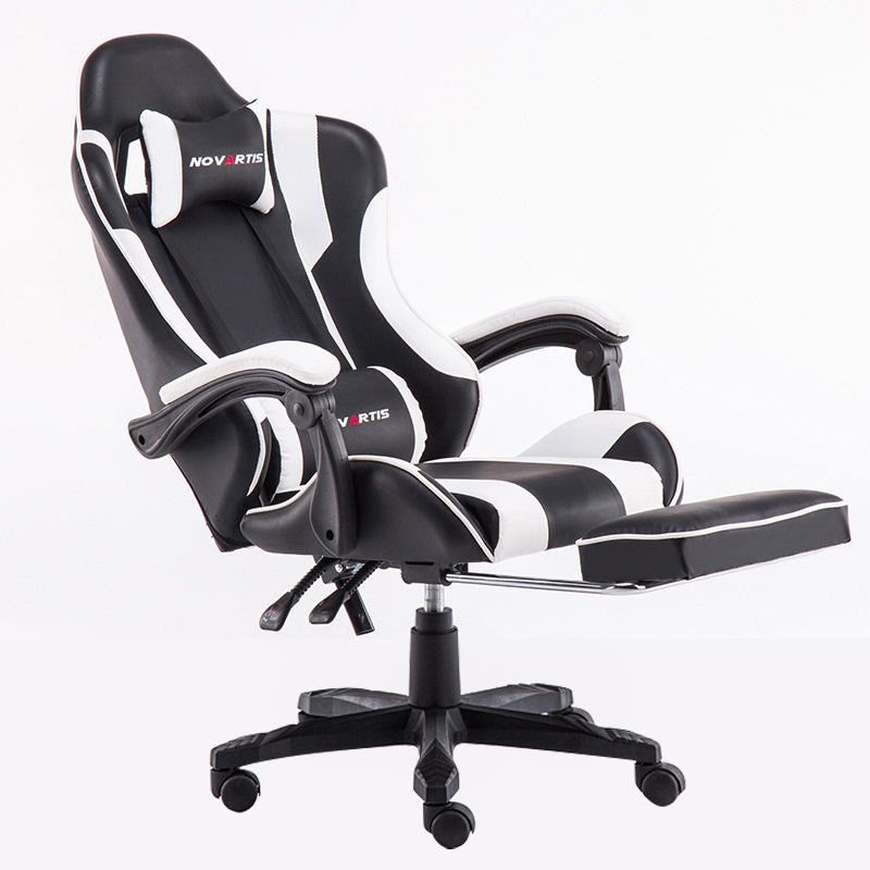 Gamingstoel Ergonomische lederen draaifauteuil Racer Sport Gamingstoel Meubilair Zwarte Silla Gamerstoel  Gamingstoel Ergonomische lederen draaifauteuil Racer Sport Gamingstoel Meubilair Zwarte Silla Gamerstoel