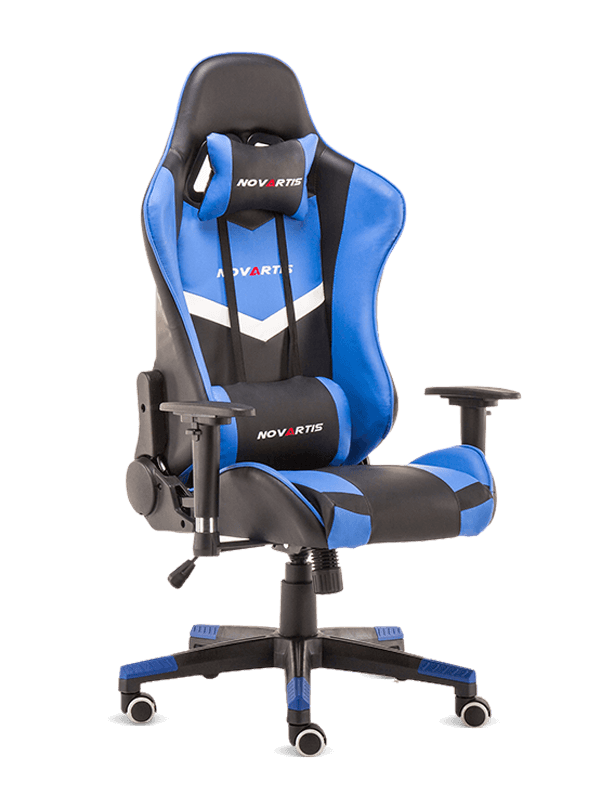 Professionele vervaardiging Goedkope PU PVC blauwe race-gamingstoel  Professionele vervaardiging Goedkope PU PVC blauwe race-gamingstoel