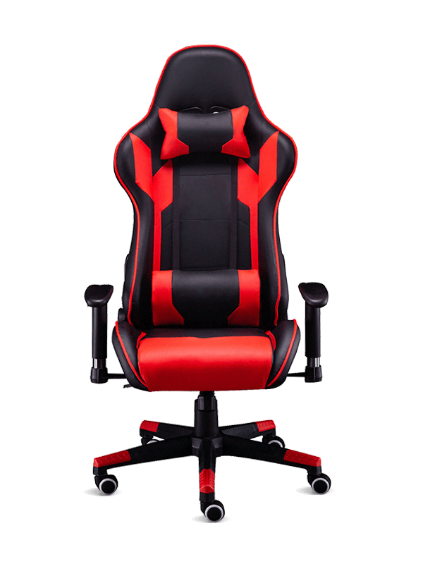 Moderne kantoor Silla Gamers zwart en rood luxe lederen gamingstoel 