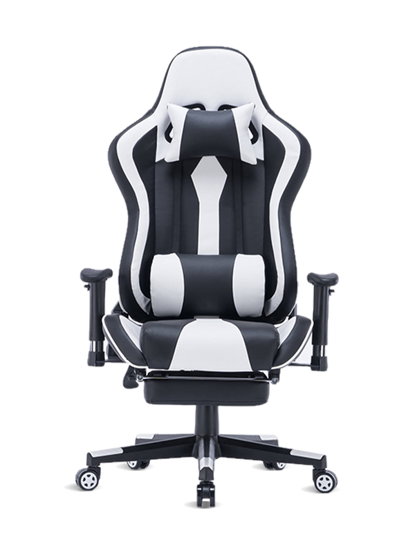 ANJI moderne zwart-witte gaming-zitbank voor gamer 