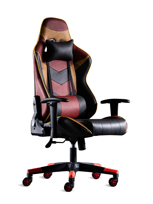 Retro PU lederen gamingstoel racestoel voor gamer bureaucomputerstoel 