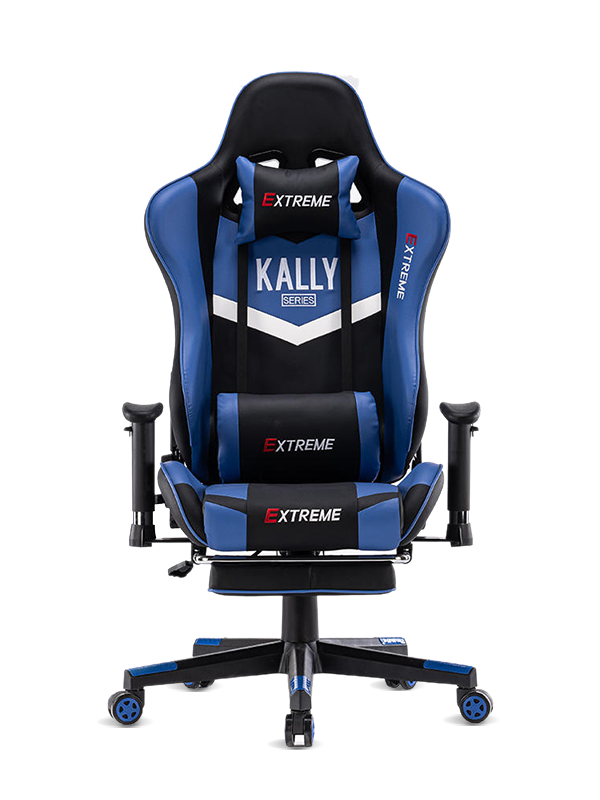 Moderne commerciële race-gamingstoel met rug- en neksteun  Moderne commerciële race-gamingstoel met rug- en neksteun